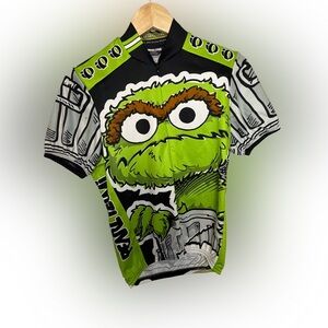 Pearl Izumi Oscar the Grouch Cycling Jersey – XS – Sesame Street 2005